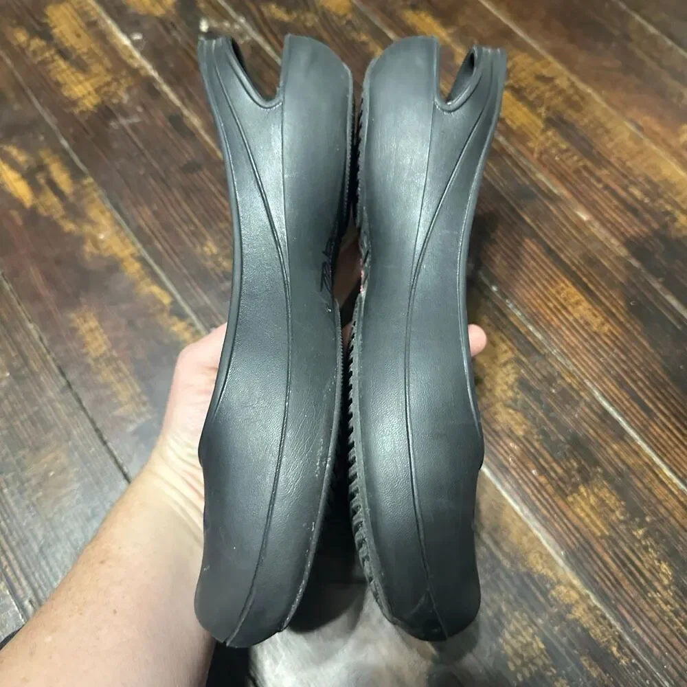 Crocs black slip on rubber ortho washable Mary Jane shoes